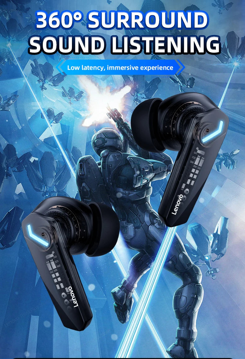 Lenovo GM2 Pro Wireless Gaming Earbuds – Bluetooth 5.3 Low Latency