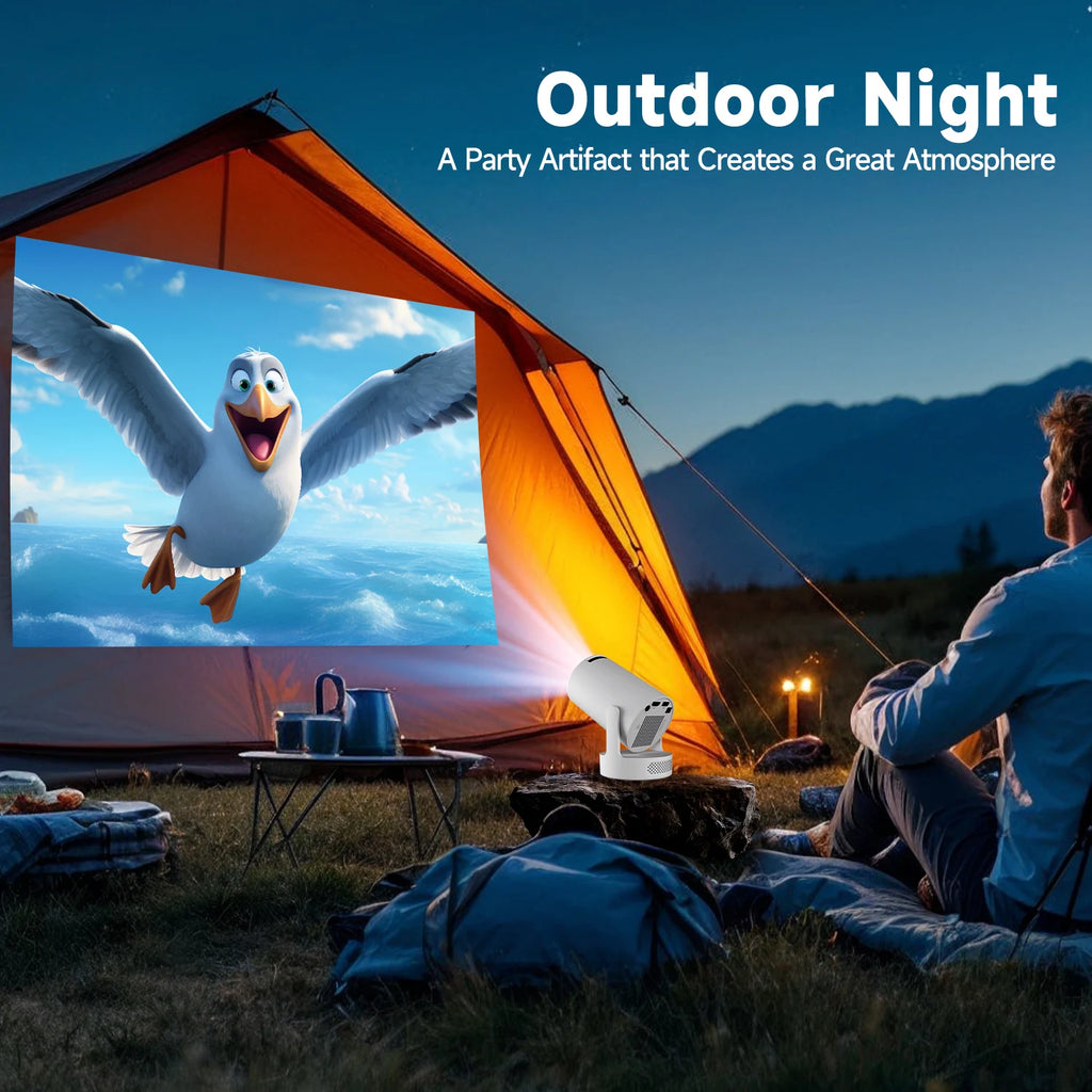 HY300 Pro Smart Mini Projector – Portable 8K Home Theater