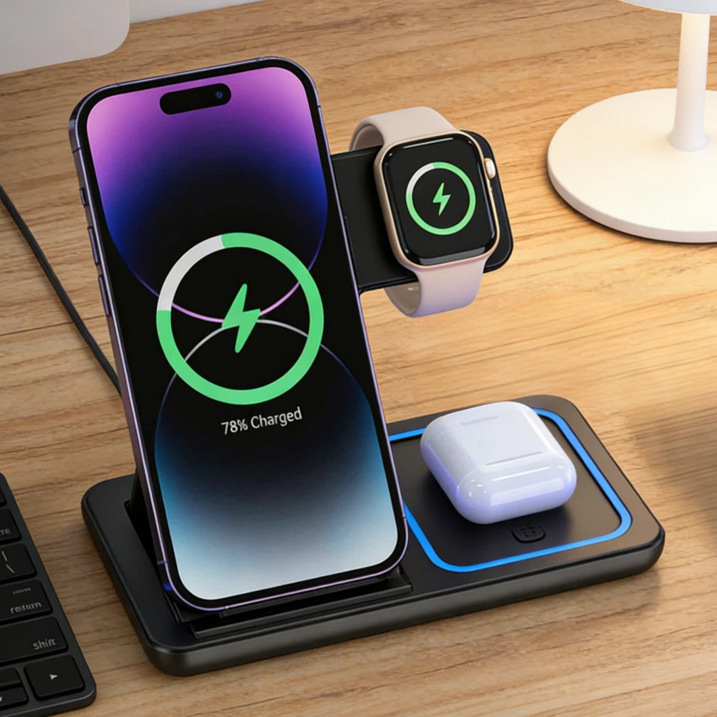 👉 3-in-1 Wireless Charging Station