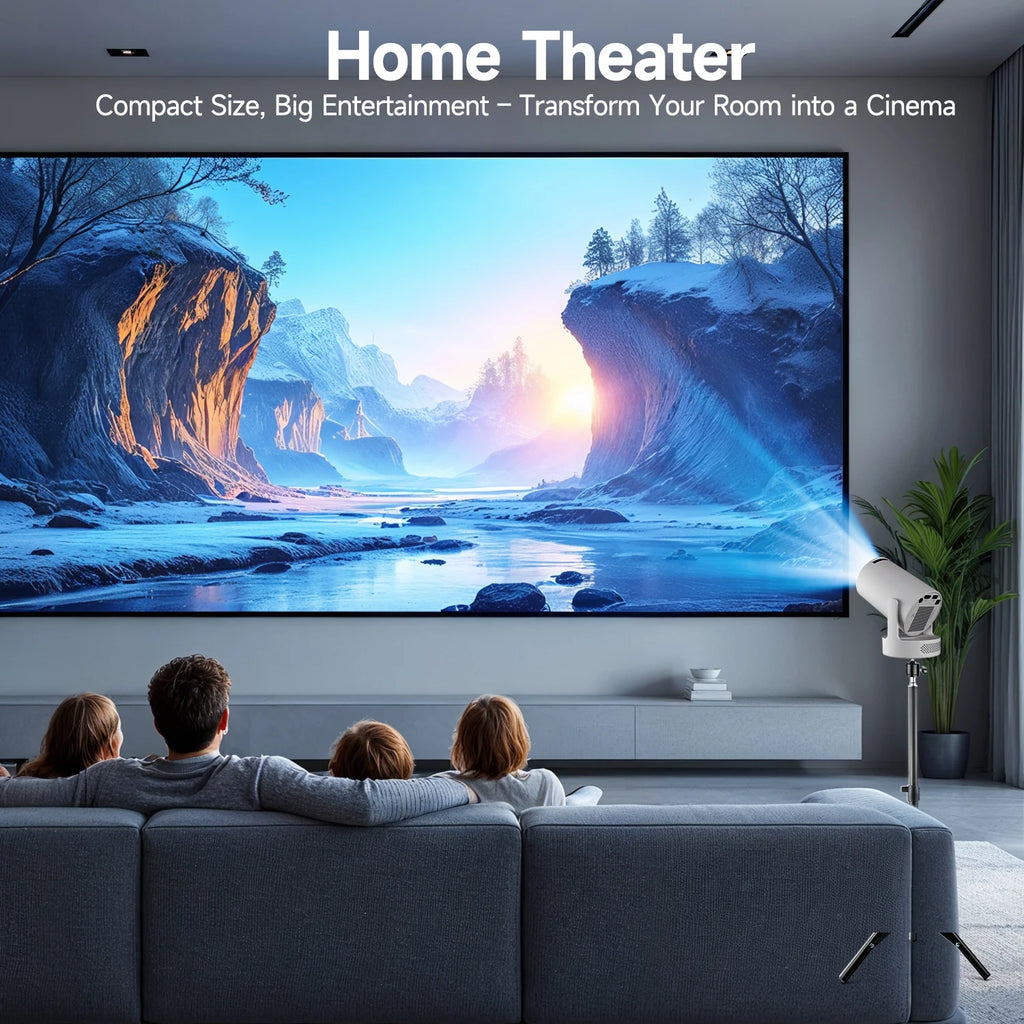 HY300 Pro Smart Mini Projector – Portable 8K Home Theater