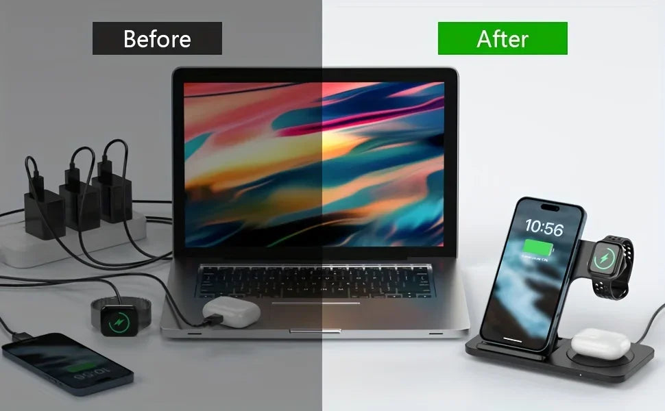 👉 3-in-1 Wireless Charging Station