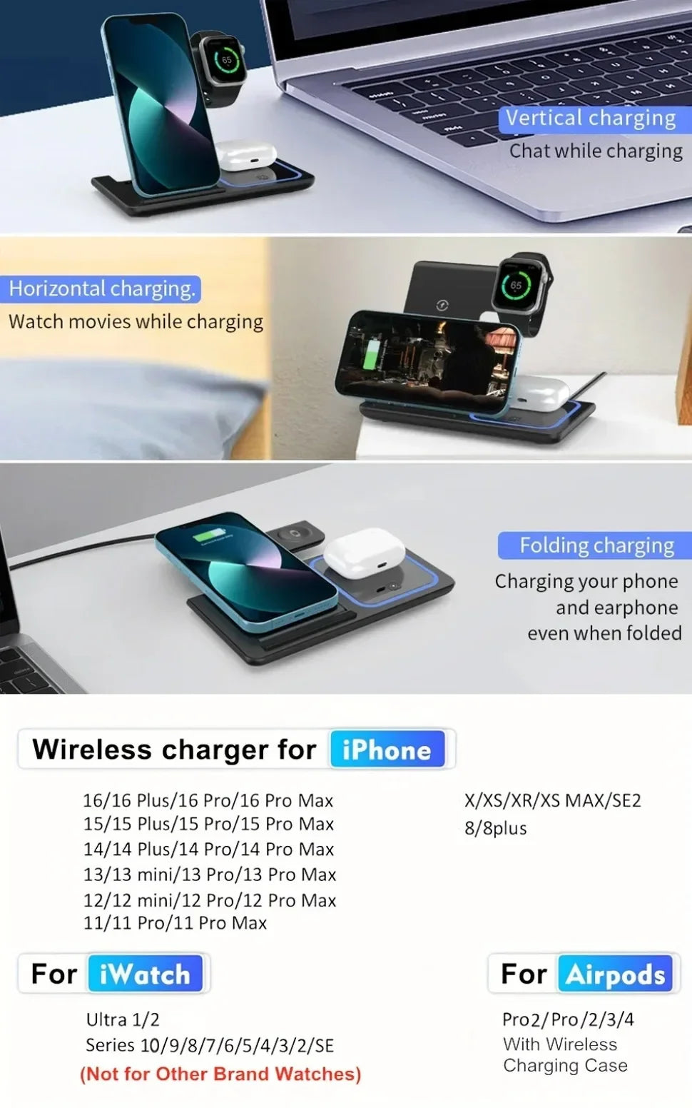 👉 3-in-1 Wireless Charging Station